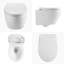 HOROW Lebanon LPF Round Wall Mounted Wall Hung Toilets (Seat Included)