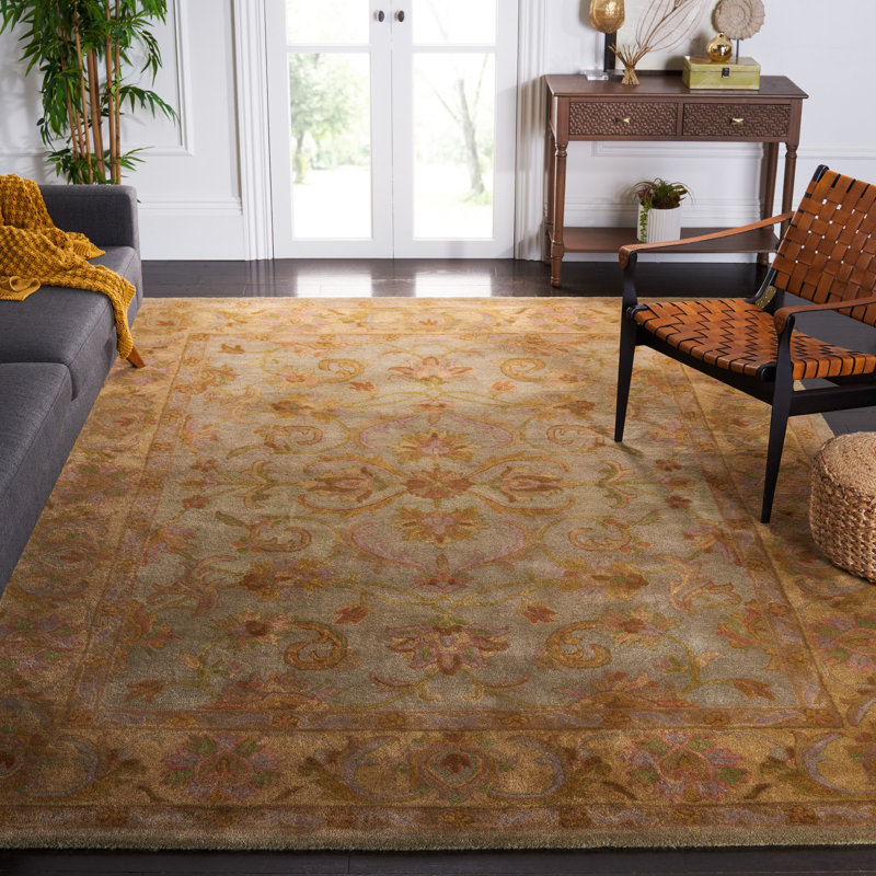 Tapis oriental en laine touffeté à la main Taylor, Rectangle 7 pi 6 po x 9 pi 6 po