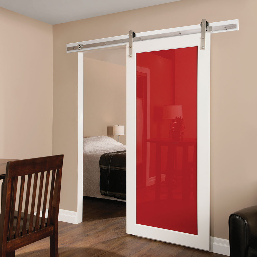 Spectrum Straight Strap Standard Single Barn Door Hardware Kit Renin 