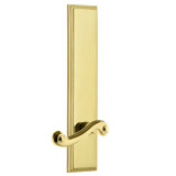Grandeur Carré Tall Plate Passage with Newport Lever