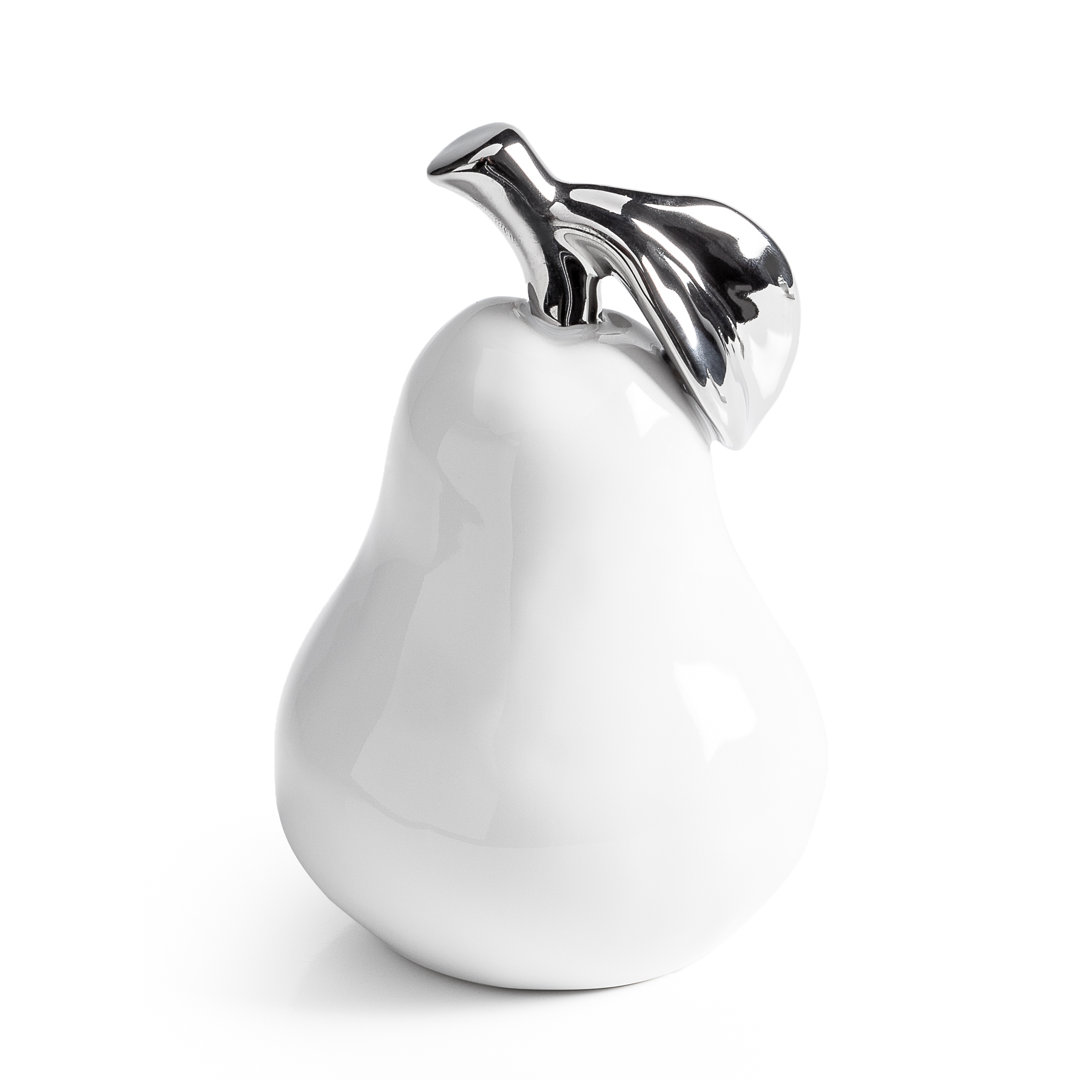 Carley Ceramic Pear Decor Sculpture Gracie Oaks