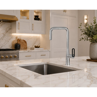 Cancun - Robinet de cuisine de conception moderne avec douchette extractible double