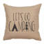 Coussin Wooded River Image - Go Camping - Lin naturel-1079244176