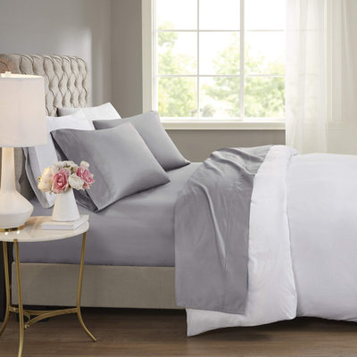 600 Thread Count Cooling Cotton Blend 4 Pc Sheet Set