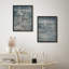 Iris, fleur et grue, œuvre d'art moderne, impressions encadrées, affiches, petit art mural-104783835-104783840