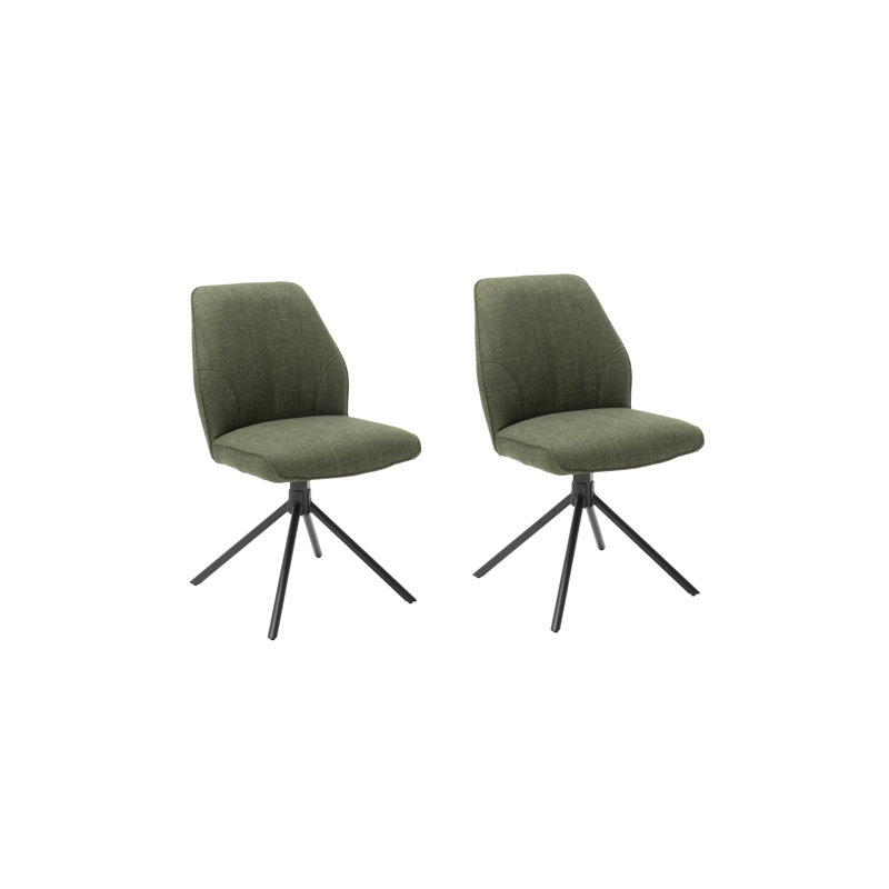 Akilah Upholstered Dining Chair, Green