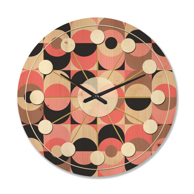 Horloge murale rétro Mid-Century