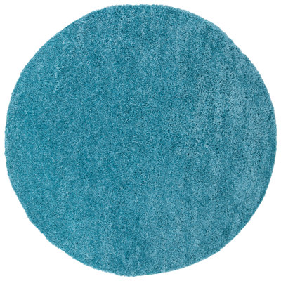 Jiang Shag Turquoise Area Rug