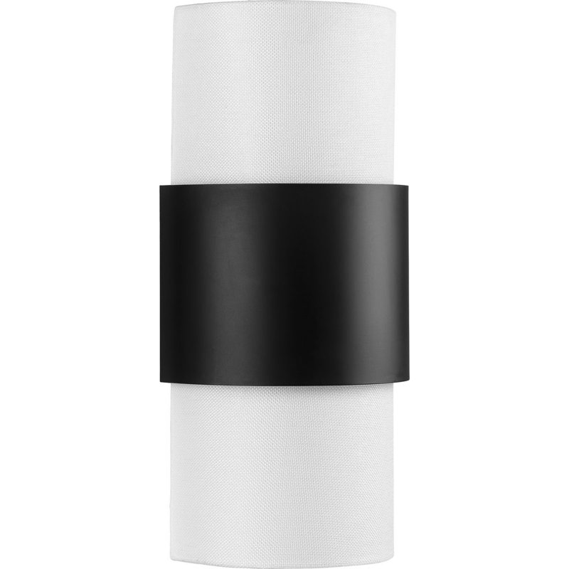 Aletheia Steel Flush Mounted Sconce, Matte Black
