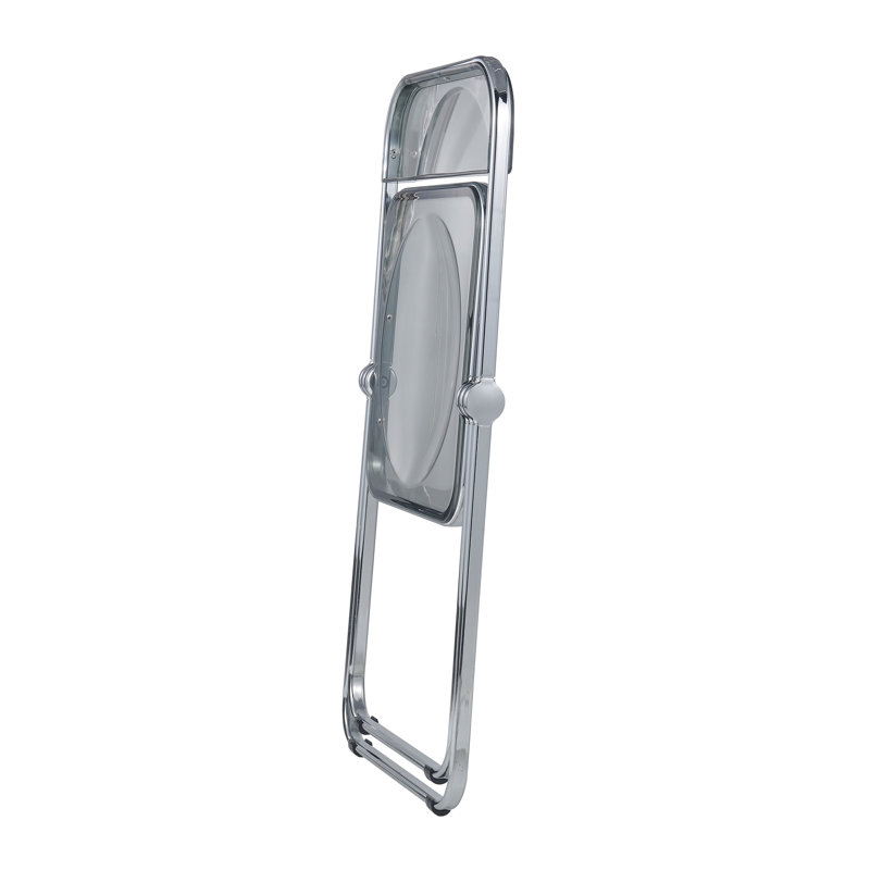 Chaise pliante Brayden Studio® Gillispie, Noir transparent, Silver