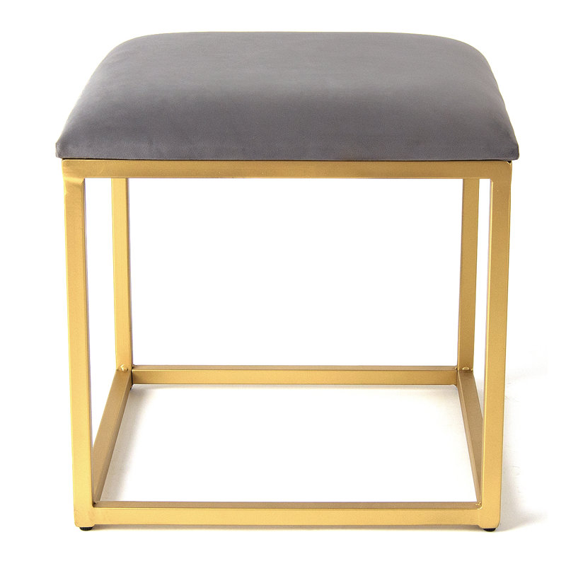 Tabouret décoratif en métal Bridewell, Gris