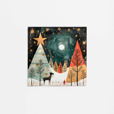 Étoiles de Noël étoilées, reproduction II
