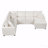 Sleeper, 112.2" Basic Sectional Sofa Sofa Pull-Out Sofa Bed  With A Storage Ottoman,Three Throw Pillows And Charging Devices