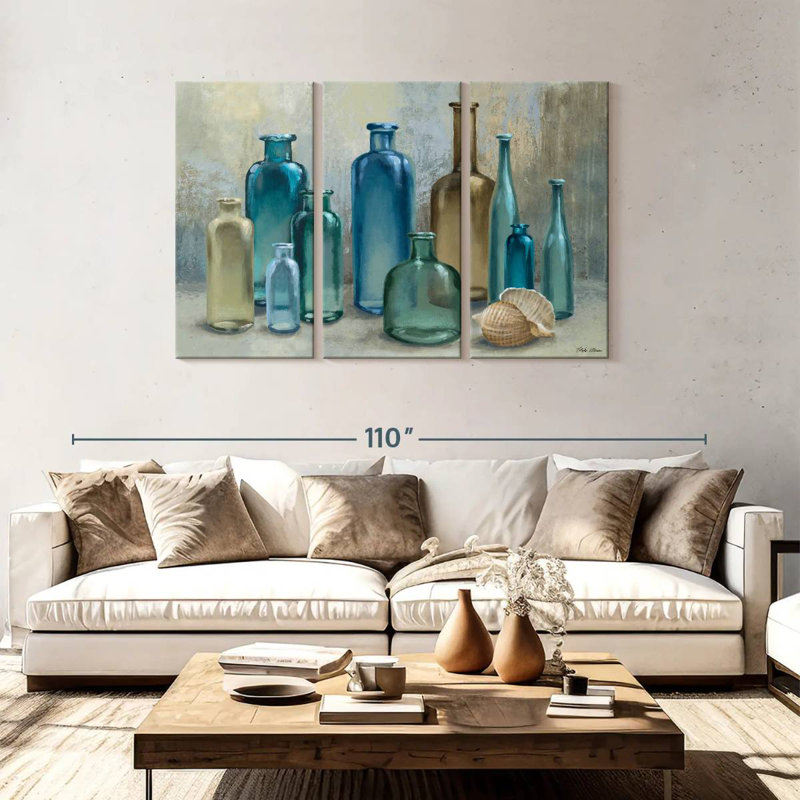 Bouteilles en verre Senne, H 48 po x l 74 po