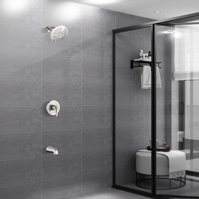 Complete Shower System, Brushed Nickel