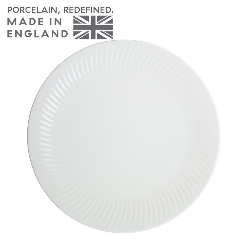 Porcelain Arc White Dinner Plate, White