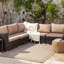 Beige Modern Outdoor Rug, Bordered Stain Resistant Easy to Clean Rug For Patio, Balcony, Decks & Garden-441262482