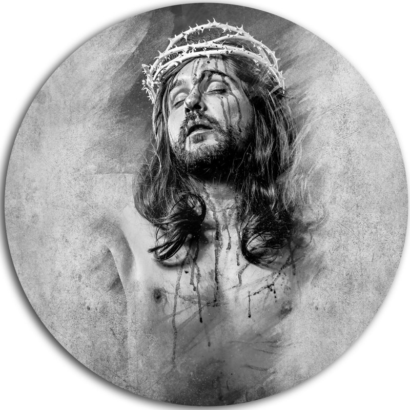 «Jesus Christ», impression, H 23 po x l 23 po x P 1 po, Métal