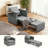 Convertible Sleeper Chair – Extra Long 90" Pull Out Chair Bed For Adults With Wing Table, USB Charging & Bottom Storage, Space-Saving 4 In 1 Single Sofa Bed Chairs For Living Room-427369528