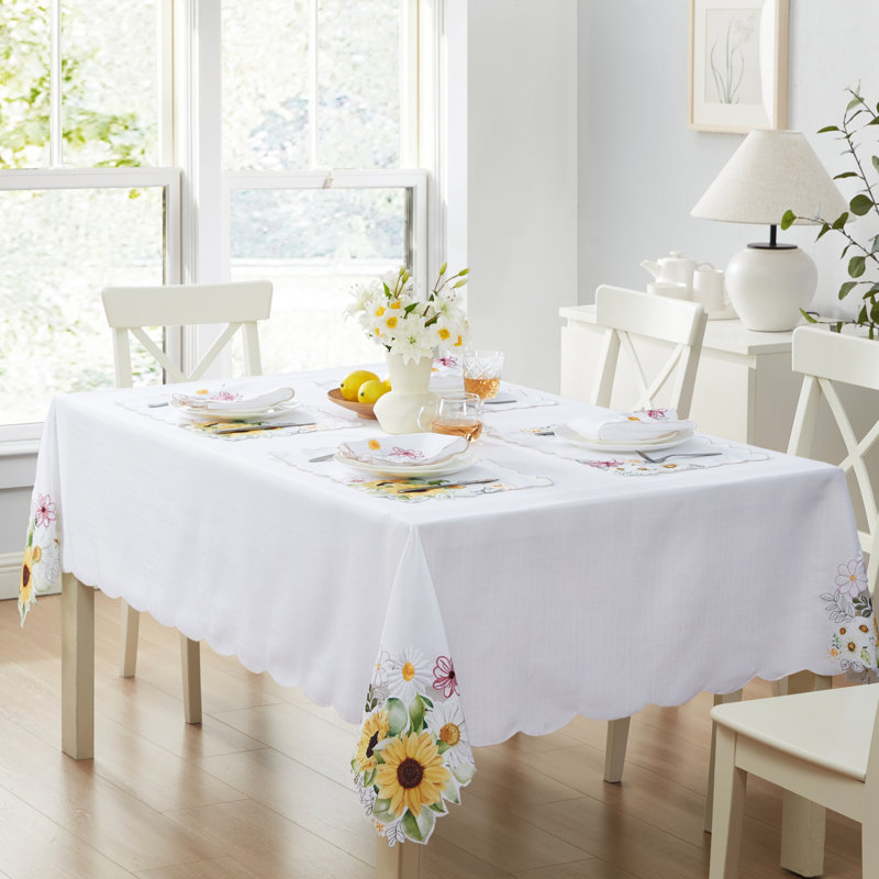 Nappe Odriscoll Sunflower and Daisies, L 120 po x l 60 po