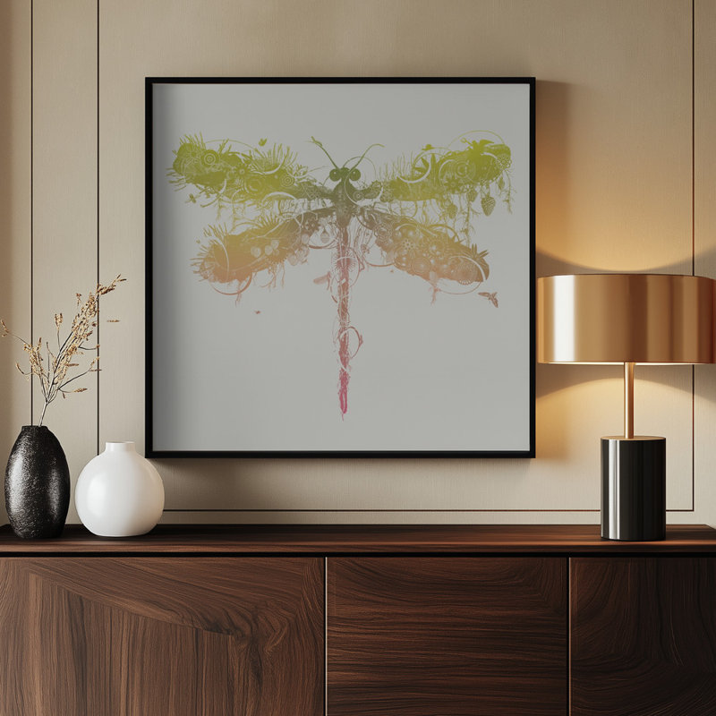 Wrapped Canvas Print, Red/Yellow