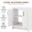 Ensemble de meuble-lavabo autoportant simple 30 po avec lavabo en céramique Lumina, blanc, contreplaqué de bois franc, portes à fermeture en douceur et rangement intérieur réglable-518037201-518037203