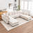 Bennett 8-piece Upholstered Comfy U-shaped Sofa Couch Reversible Chaise Sectional-97462465