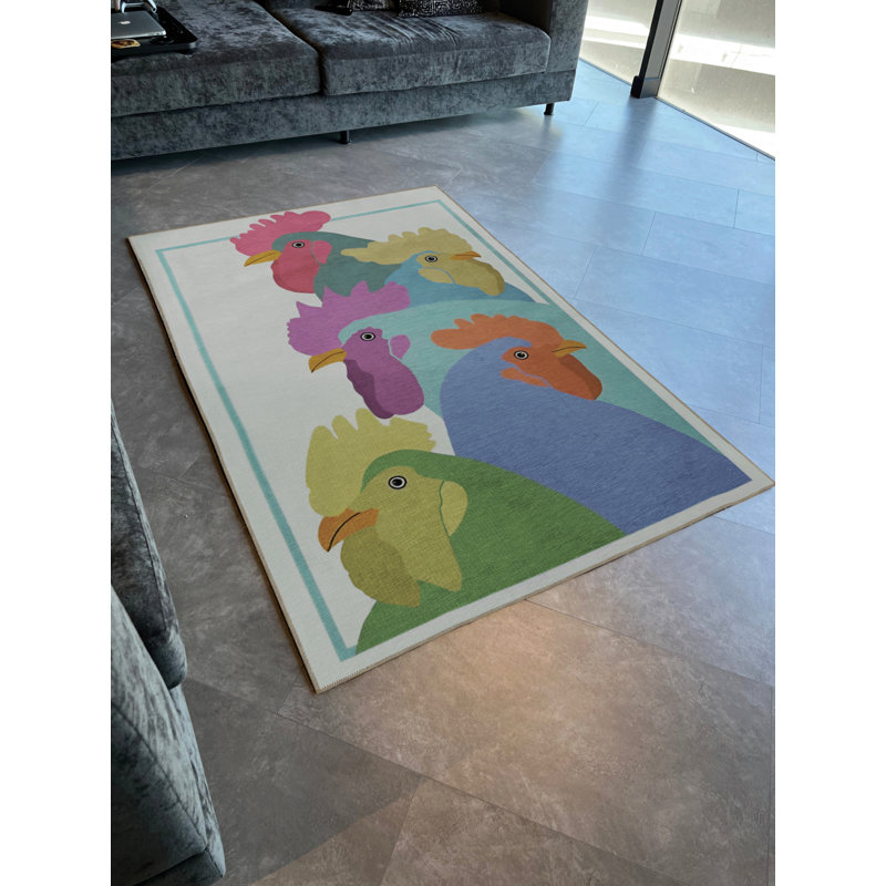 Tapis intérieur / extérieur rectangulaire Calley, Tapis de couloir 2 pi 7 po x 9 pi 10 po