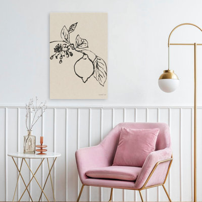 Crop art beige et noir à agrumes d'été III