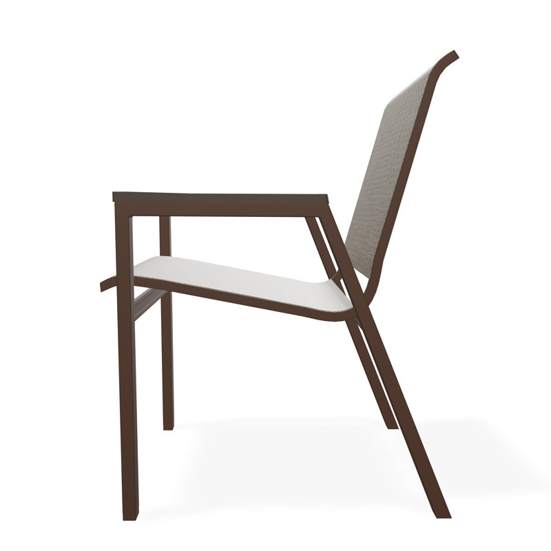 Bazza Outdoor Dining Chair, Kona, Beacon Taupe Sunbrella®