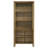 Adina 77-Inch Tall Display Cabinet Distressed Light Brown