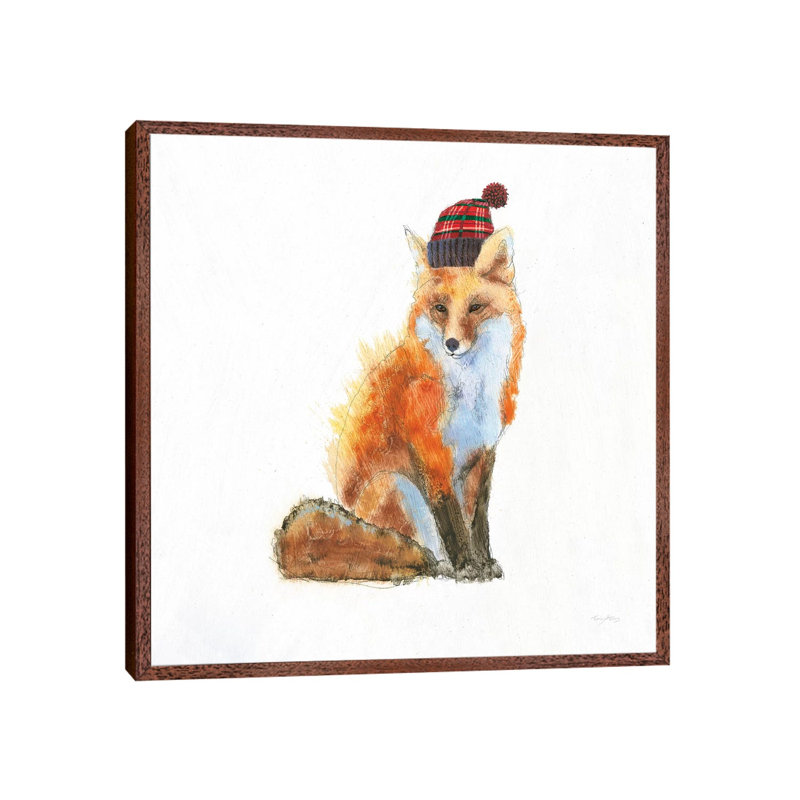 Into The Woods IV In Style by Emily Adams - Painting on Canvas, 93.98cm H x 93.98cm W x 3.81cm D, Classic Brown Wood Framed