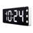 Digital Resin Electric Tabletop Clock White