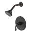 Stilleto Collection Shower Trim Only: 3-Function 4" Round Shower Head, Single Handle Set & Rough-in Valve Included - Oil Rubbed Bronze-36865917