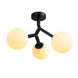 Jessicamae Glass Semi Flush Mount