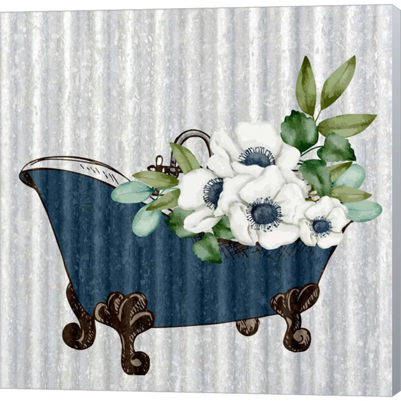«Galvanized Bath 1» par Kimberly Allen - peinture sur toile tendue