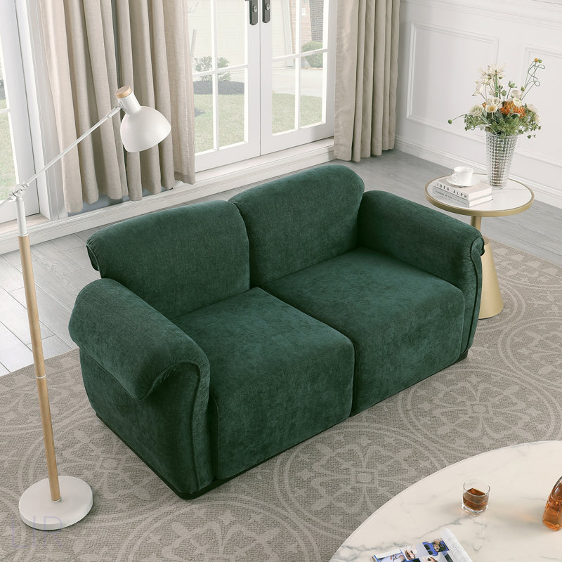 Stylish Modular Chenille Sofa With Iron Frame, Perfect For Living Room And Bedroom Comfort