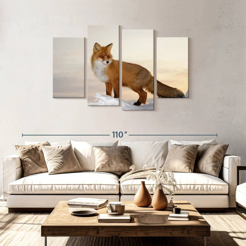 Brampt Majestic Fox, 48" H x 75" W