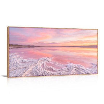 Ensemble de 1 tableau sur toile Ciel rose