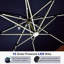 Parasol lumineux en porte-à-faux carré avec base 9 pi x 9 pi Lime, bleu marine-1195930818-1119628626