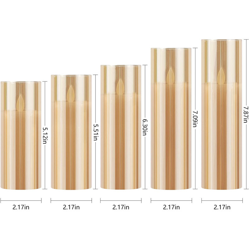 Unscented Flameless Pillar Candle
