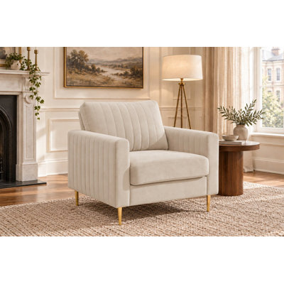 Lotsee Velvet Armchair