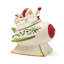 Holiday Figural Santa's Rocket Covered Candy Dish