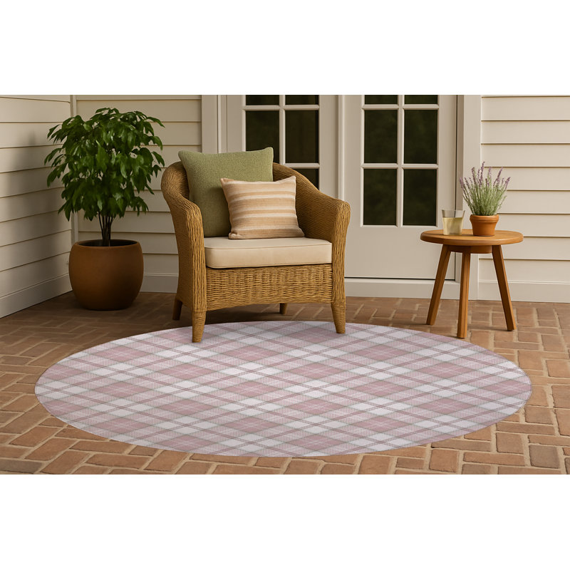 Tapis d'extérieur antidérapant Diamond, Rond 5 pi
