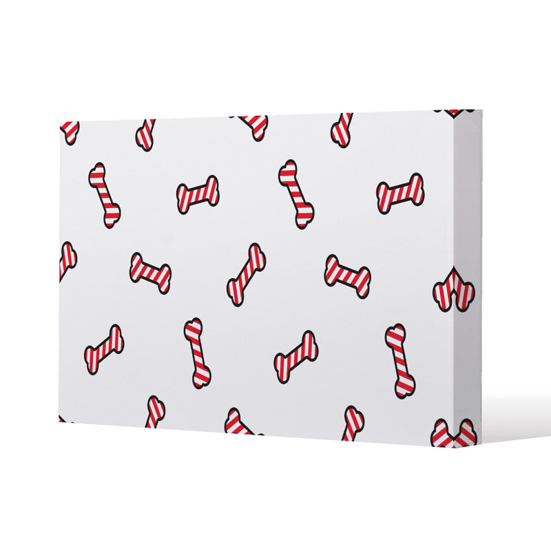 Collection Of Red Santa Claus Hats - Wrapped Canvas Print, 46cm H x 46cm W
