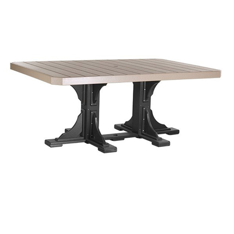 Table rectangulaire Cuesta, Noir, H 30,25 po x l 74 po x P 48 po, Bois vieilli