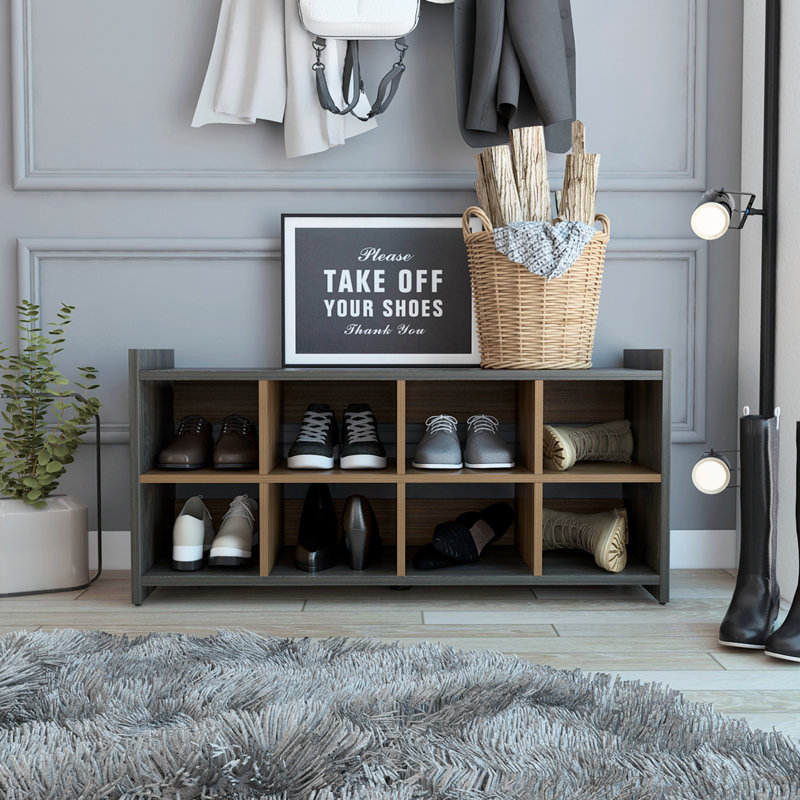 Entryway Storage Unit, Eight Shoe Capacity