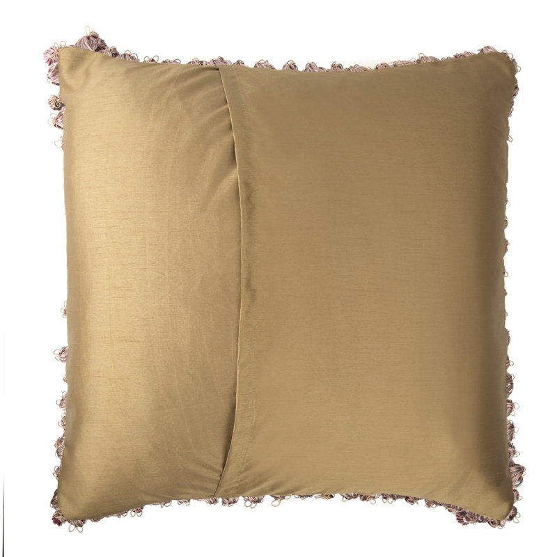 Polyester Geometric Sham, 26" x 26", Red