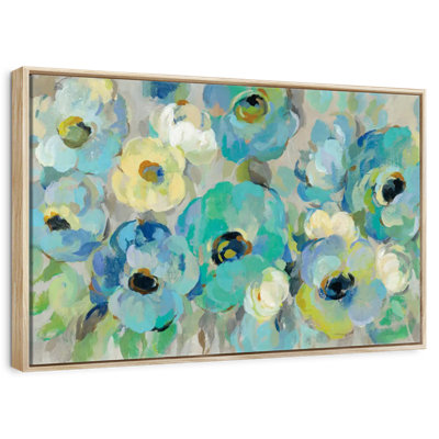 Fresh Teal Flowers I