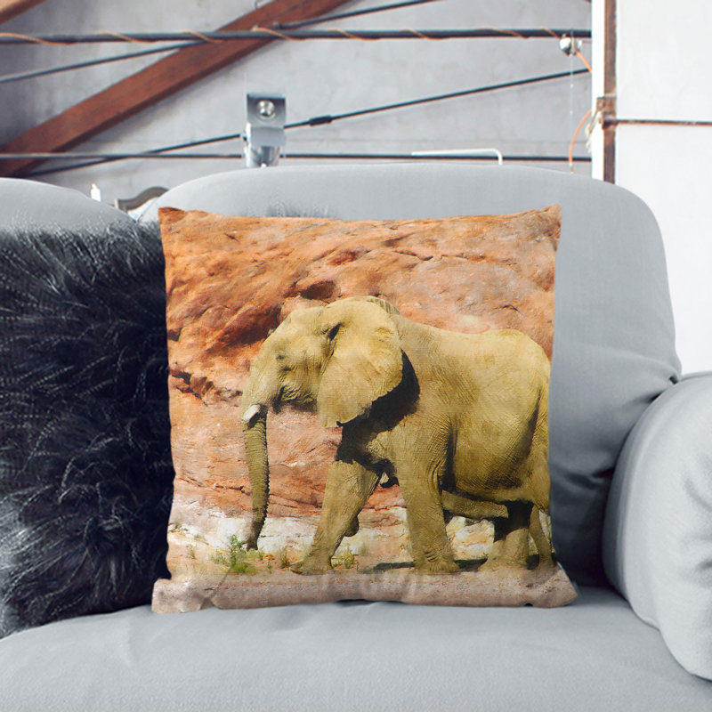 Square Cushion, Black, 40cm H x 40cm W x 15cm D